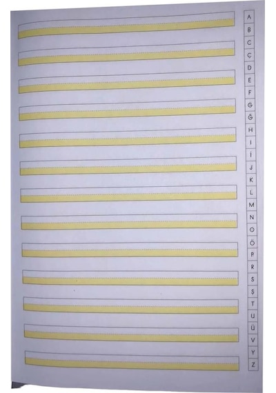 Yeni Müfradat Güzel Yazı Defteri A4 19x27 Cm 24 Yaprak 3 Adet Standart Kılavuz Çizgili Yazı Defteri Satır Aralıklarına Uygun