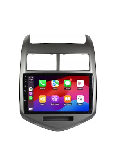 Chevrolet Aveo Android Multimedya Sistemi 4-64 Cadence 2012-2014 R18 Ön Kayıt Kamera  9"