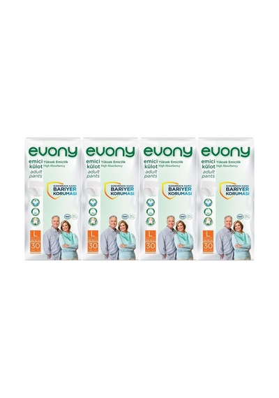 Hasta Bezi Yetişkin Emici Külot L - Büyük - Large 120 Adet 4pk 30 L