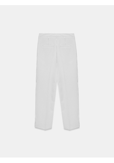 Dilvin 72660 Yırtmaçlı Paça Pantolon-beyaz Beyaz
