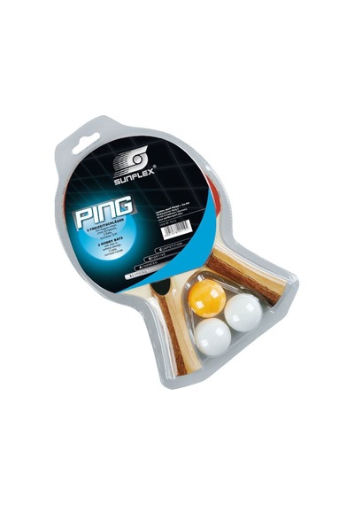 Sunflex Ping P.P. 2 Raket + 3 Top Masa Tenisi Seti