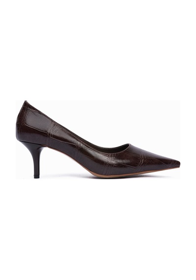 Mubiano Kadın Stiletto Sivri Burun Kroko Desenli Topuklu Ayakkabı Dahlia Kahverengi Kahverengi Mubiano Kadın Stiletto Sivri Burun Kroko Desenli Topuklu Ayakkabı Dahlia Kahverengi Kahverengi