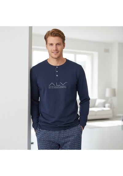 Bonbon Erkek Pamuklu Bohçalık Ve Çeyizlik Lacivert Renk Pijama Takımı Al001 V1