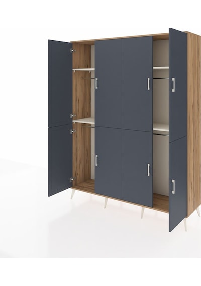 Hyperion Gardrop 4 Raflı 8 Kapaklı 4 Askılı 176x44x221 Çam-antrasit/aytaşı Antrasit/aytaşı Hyperion Gardrop 4 Raflı 8 Kapaklı 4 Askılı 176x44x221 Çam-antrasit/aytaşı Antrasit/aytaşı