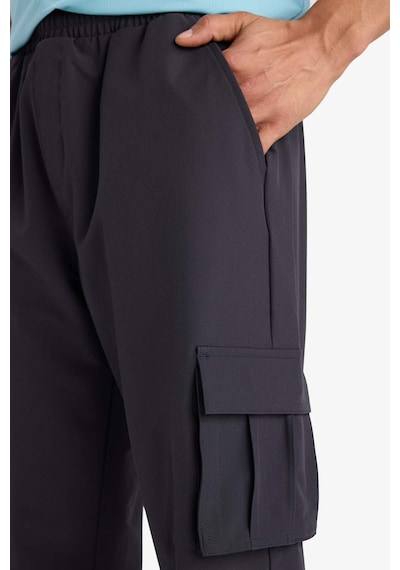 Defacto Slim Fit Dar Kesim Kargo Cepli Dokuma Sporcu Jogger Eşofman Altı E9361ax25auar214 Antrasit-ar214