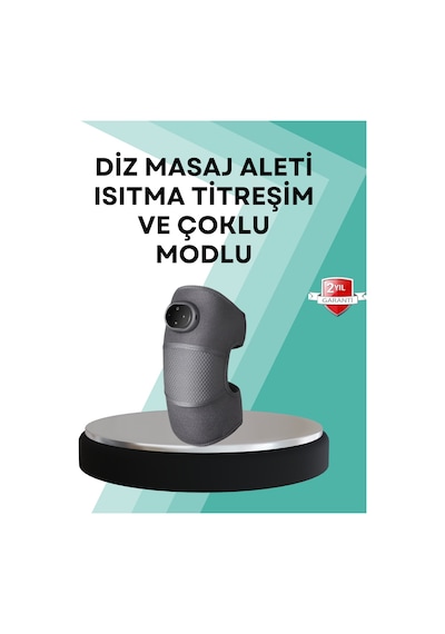 Ev Tipi Isı Ve Titreşim Destekli Diz Masaj Aleti Beyaz - Siyah