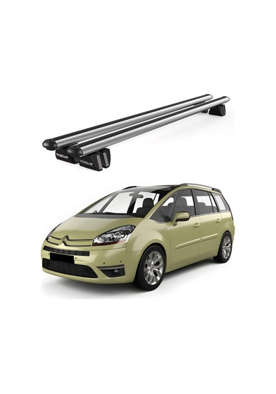 Pençe Citroen C4 Picasso Ara Atkı 2006-2012 Uyumlu Gri Ara Atkı Port Bagaj Tavan Barı