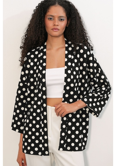 Hiccup Bdart Kadın Polyester-elastan Kimono Siyah