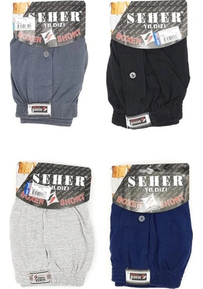 4'lü Paket Seher Yıldızı Erkek Havlu Bel Boxer 001