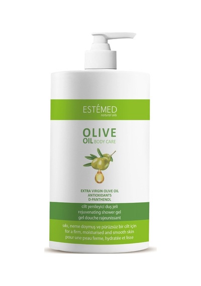 Estemed Zeytin Yağlı Yenileyici Duş Jeli & Extra Virgin Olive Oil Rejuvaneting Shower Gel 500ml