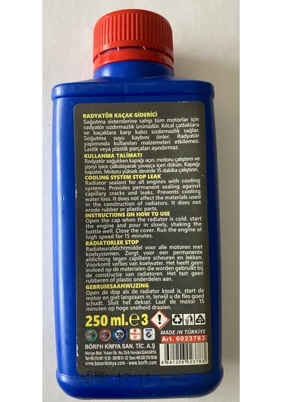 Börf Radyatör Kaçak  250ml