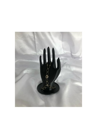 Siyah 18 Cm Dekoratif Beyaz El Takı Mankeni, Yüzük Standı, Ürün Sergileme Standı, Organizer