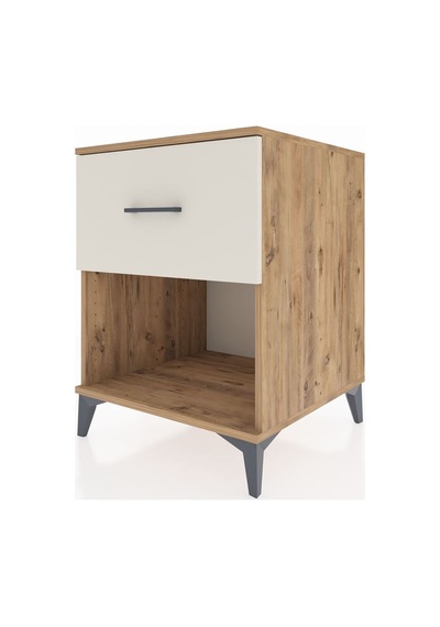 Kronos Komodin Tek Çekmeceli 60x59x80 Çam-aytaşı Çam