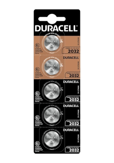 Uzun Süreli Dayanıklılıkta Duracell 2032 Para Pili 5'li Kart