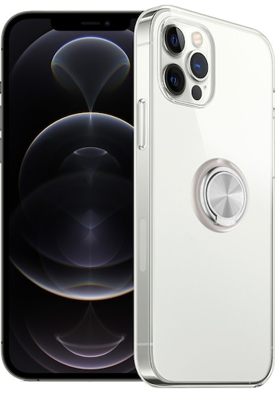 Fitcase Apple Uyumlu iPhone 12 Pro Max Kilif Gross Ring Seffaf Arka Kapak 488500698