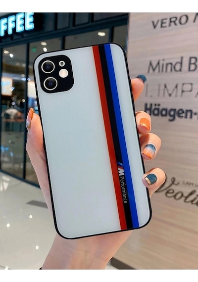 Apple Uyumlu iPhone 14 Pro Max M Performance Tasarımlı Cam Telefon Kılıfı