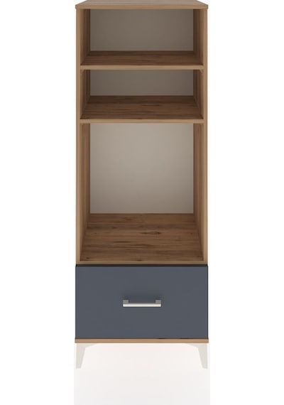 Hyperion Dolap 3 Raflı Tek Çekmeceli 60x44x163 Çam-antrasit Atlas Çam
