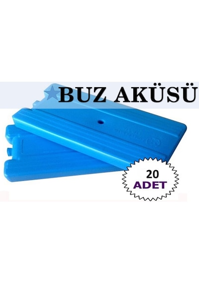 LEVA BUZ AKÜSÜ 200 ML BUZ KASEDİ 20 ADET Mavi