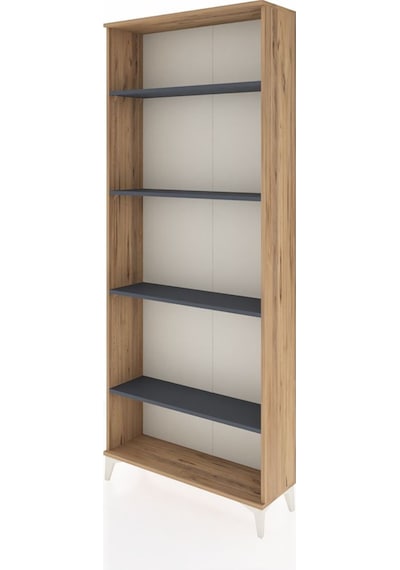 Arges Dolap 4 Raflı 88x30x221 Çam-antrasit Çam