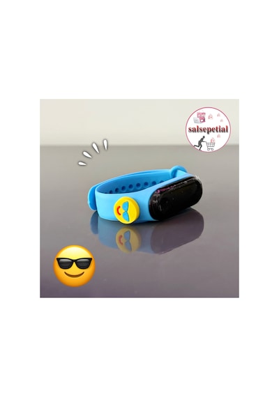 Emoji Figürlü Dijital Çocuk Kol Saati Silikon Hediyelik Sevimli Dokunmatik Çocuk Kol Saati