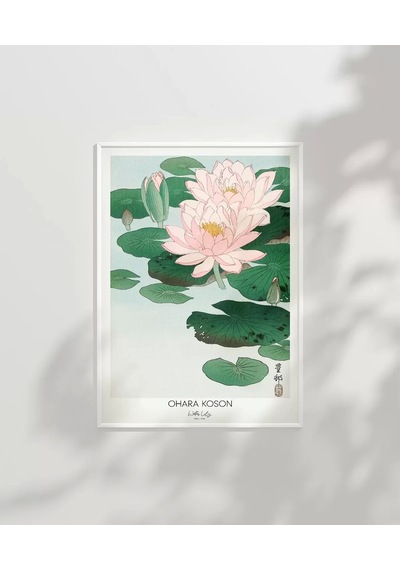 Çerçevesiz Poster Ohara Koson Nilüfer