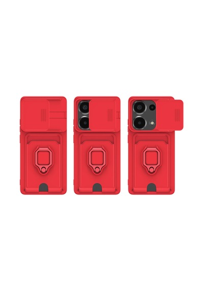Redmi Note 13 Pro 4g Kılıf Zuma Kartvizitli Yüzüklü Silikon - Lacivert Bzsxx00 1