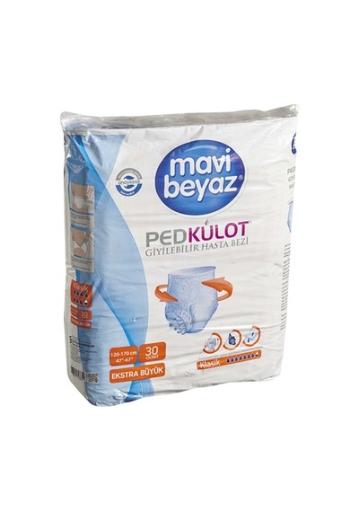 Mavi Beyaz Külot 30lu Xlarge 5'li Avantaj Paketi Mıchu XL