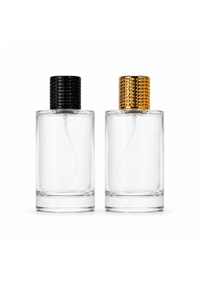 20 Adet Boş Cam Parfüm Şişe, 100 Ml, Silindir Model, Şeffaf-fuss-100