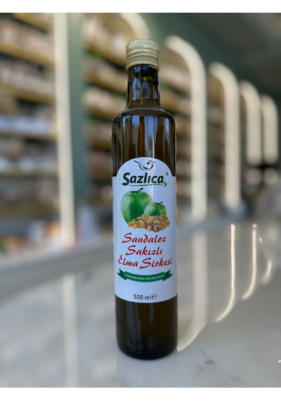 Sazlıca Sandaloz Sakızlı Elma Sirkesi 500 Ml