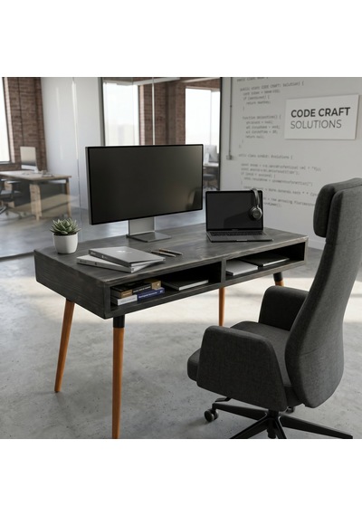 Mobenta Slot Desk: Masif Çalışma & Laptop Masası 2 Gözlü Depolama - 120x60 An Antrasit Mobenta Slot Desk: Masif Çalışma & Laptop Masası 2 Gözlü Depolama - 120x60 An Antrasit