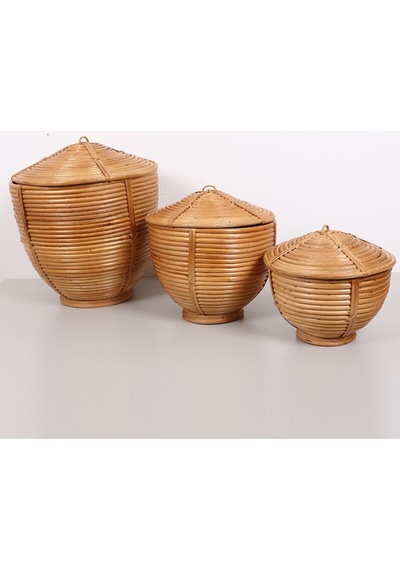 Himari Rattan 35x40 Cm. Büyük Saklama Kutusu Bej