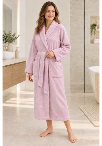 Özdilek Kadın/erkek Unisex Pamuklu Bornoz Xl - Pudra