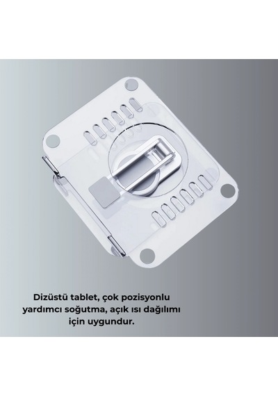 Çift Eksenli Ayarlanabilir Evrensel Tablet Standı Masaüstü Destek Tutucu