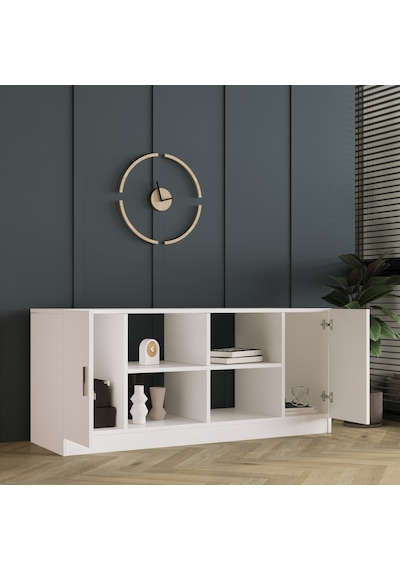 Yurudesign Vario F Ofis Kapaklı Kitaplık Dolap Beyaz VO6-W