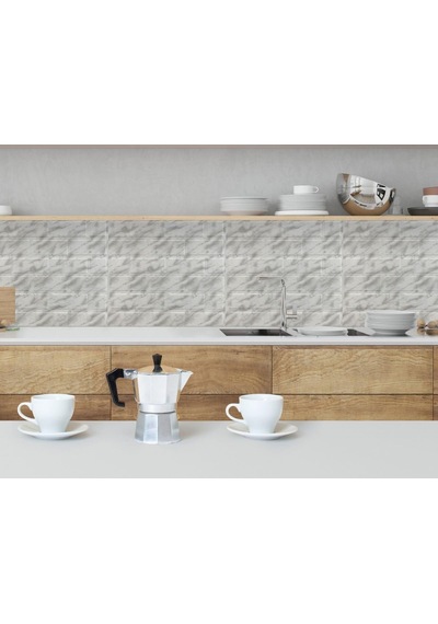 Tink 3 Boyutlu Duvar Paneli Kabartmalı Metro Desenli Pvc 41x41 Cm/ 6 Adet /1 M² Diğer