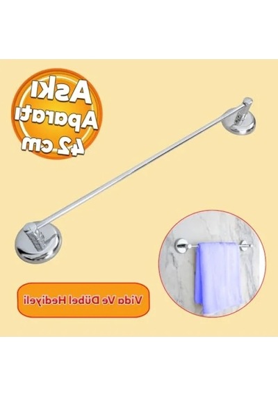Metal Krom Bez Havlu Asma Askısı Aparatı 42 Cm 12 Izgara