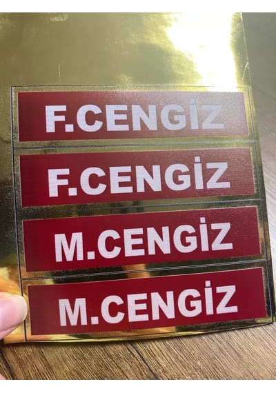 Kişiye Özel İtfaiyeci İsimliği Arma Patch 10cmx2.5cm Cm Cırtlı 1 Adet
