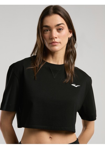 Everlast Ever Classics Wmn Comfort Siyah Kadın Crop Tişört Siyah