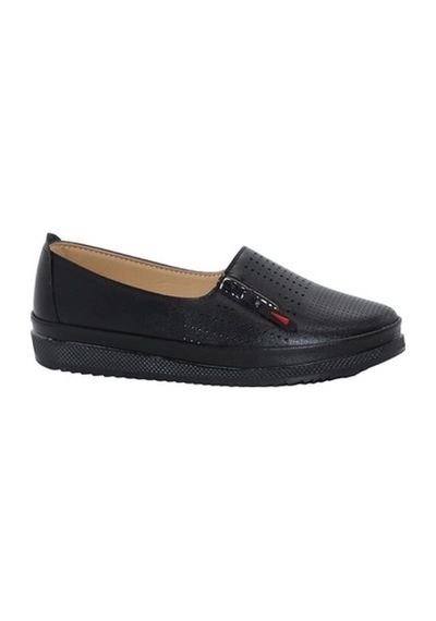 Mergenshoes Ayz A1823 Siyah Rahat Taban Kadın Günlük Ayakkabı Siyah
