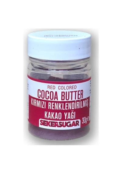Şeker Sugar Renklendirilmiş Kakao Yağı 30gr Kırmızı Diğer