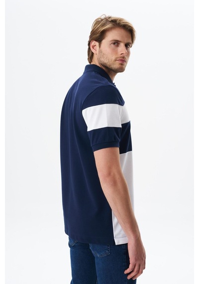 AR-MA Arma Erkek Regular Fit Çok Renkli % 100 Pamuk Pike Polo Yaka Tişört Y29374356102 Lacivert