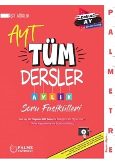 Palme Yks Ayt Tüm Dersler Aylık Soru Fasikülleri Eşit Ağırlık Yeni