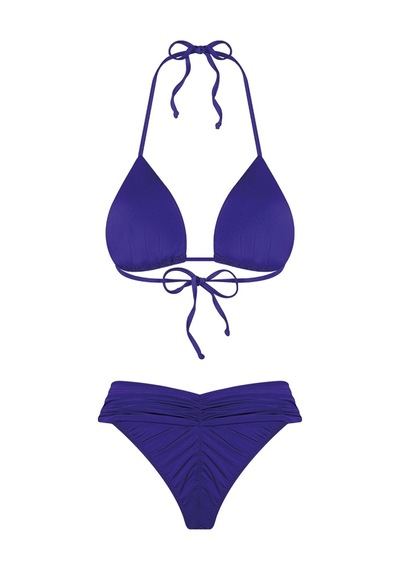 Bonesta Rory Drapeli Üçgen Mor Bikini Takımı Mor