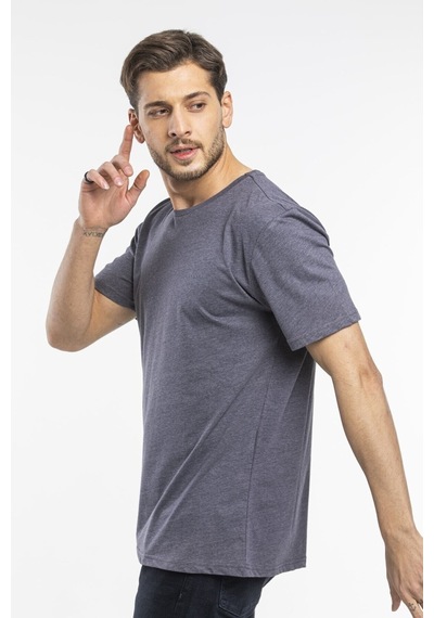 Erkek Bisiklet Yaka Slim Fit Brooklyn Baskılı Tişort Spr 266 001