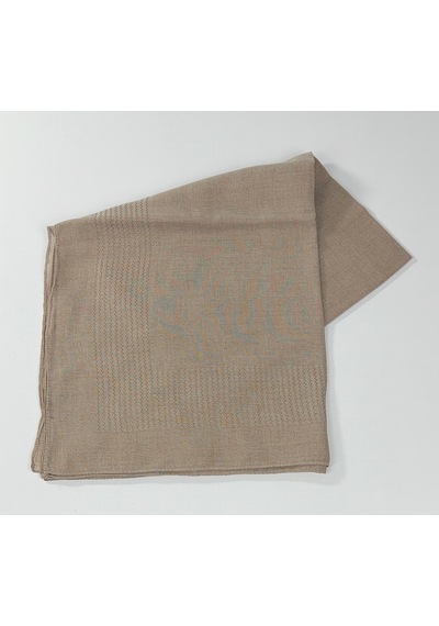 Miray Pano Pamuk Eşarp - 95 X 95 - 0620 Açık Vizon