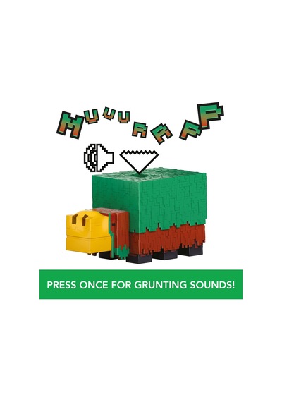 Minecraft Sniffer Aksiyon Figürü, Oyuna Doğru Sesler Ve Pikselli Tasarımlı 3,25 İnç Ölçekli