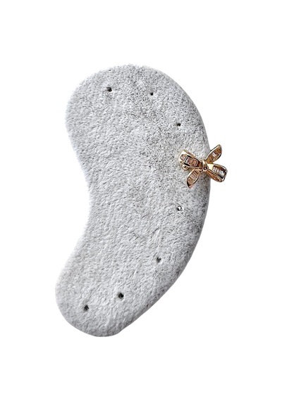 Earcuff Sıkıştırmalı Pirinç Kıkırdak Küpe Baget Taşlı Fiyonk Altın Renk Çelik