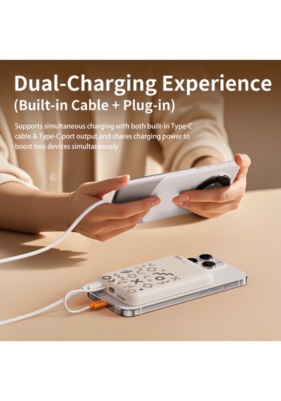 P28 10.000 Mah 20w Magsafe Kablosuz Powerbank Dijital Gösterge Siyah