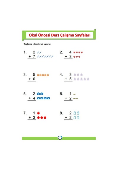 Okul Öncesi Ders Çalışma Pdf Eğitim Seti