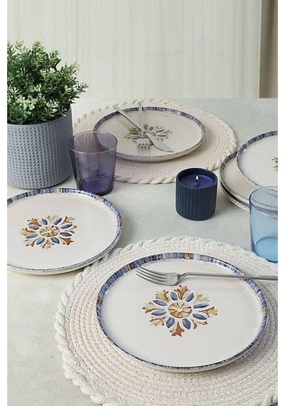 Nordıc Pasta Tabağı 22 Cm 6 Adet 22746 Açık